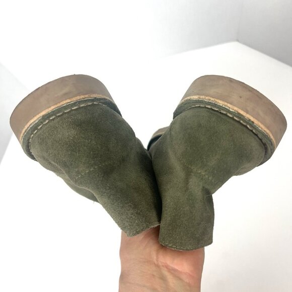 ATXA Men’s Chukka Boots EU 44 US 10.5 Olive Green Suede Artisan Academia Preppy - Picture 8 of 10